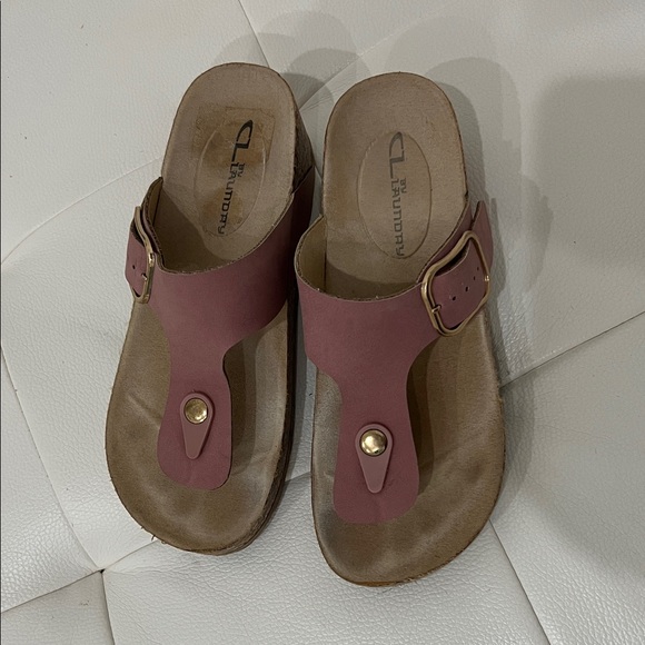 Mauve Sandals with Buckle - Picture 1 of 4